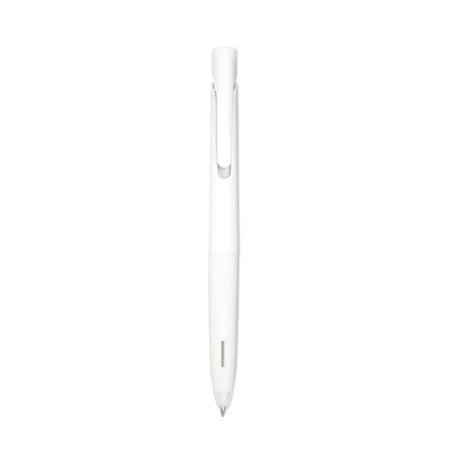 Zebra bLen Gel Pen, Retractable, Fine 0.7 mm, Black Ink, White Barrel, Dozen
