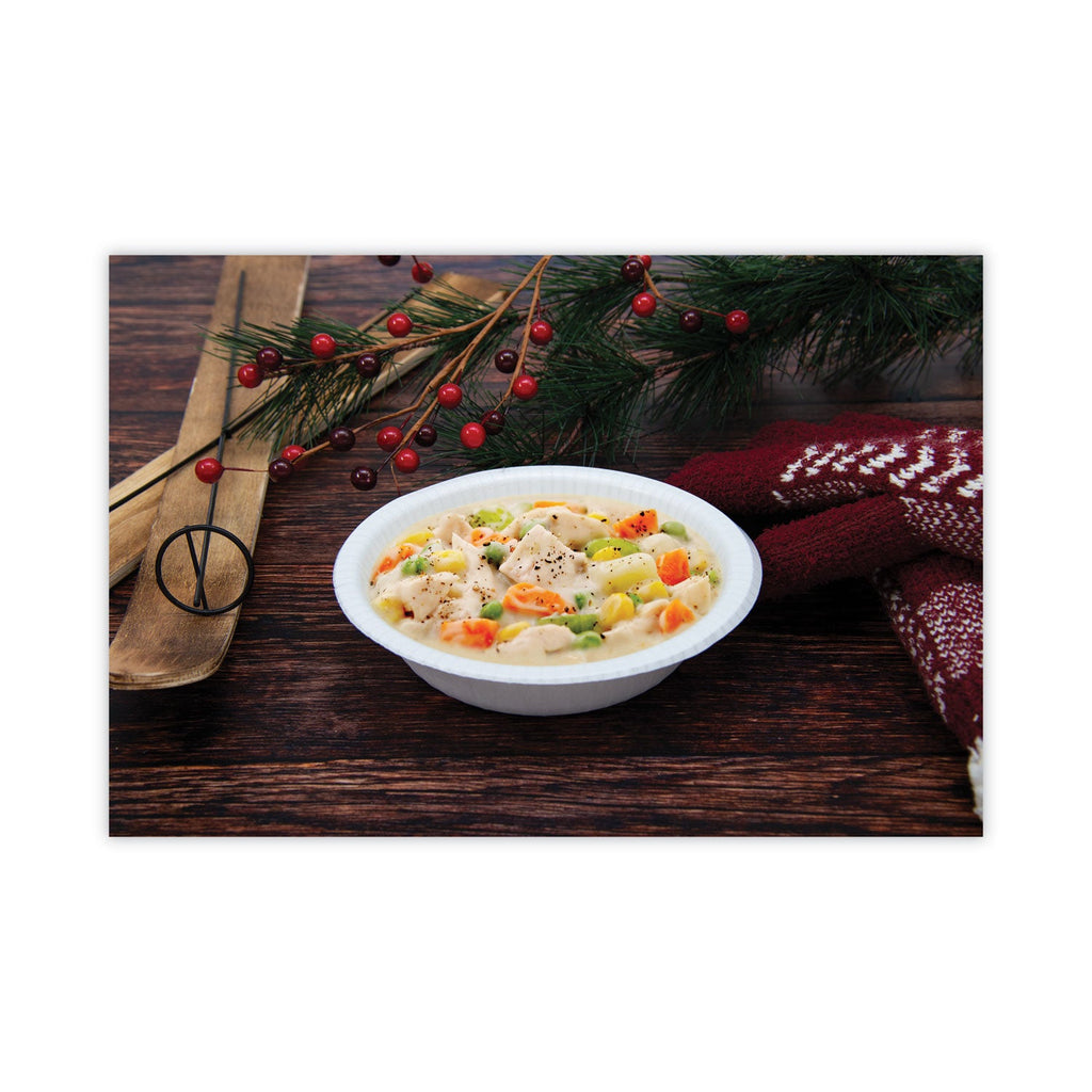 Dart Bare Paper Eco-Forward Dinnerware, Bowl, 12 oz, Green/Tan, 125/Pack, 4 Packs/Carton