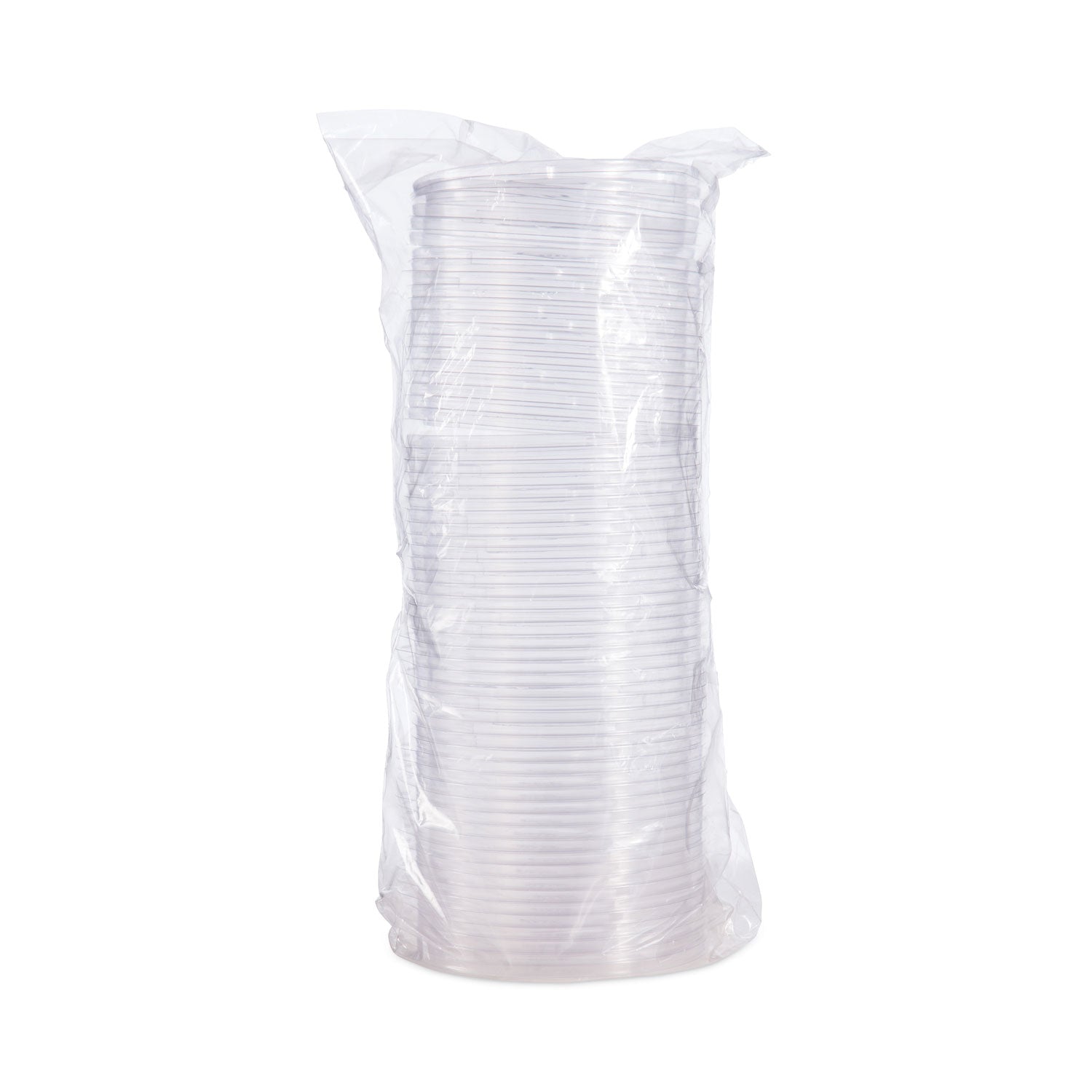 Dart PresentaBowls Clear Flat Lids, 5.4" Diameter x 0.3"h, Plastic, 504/Carton