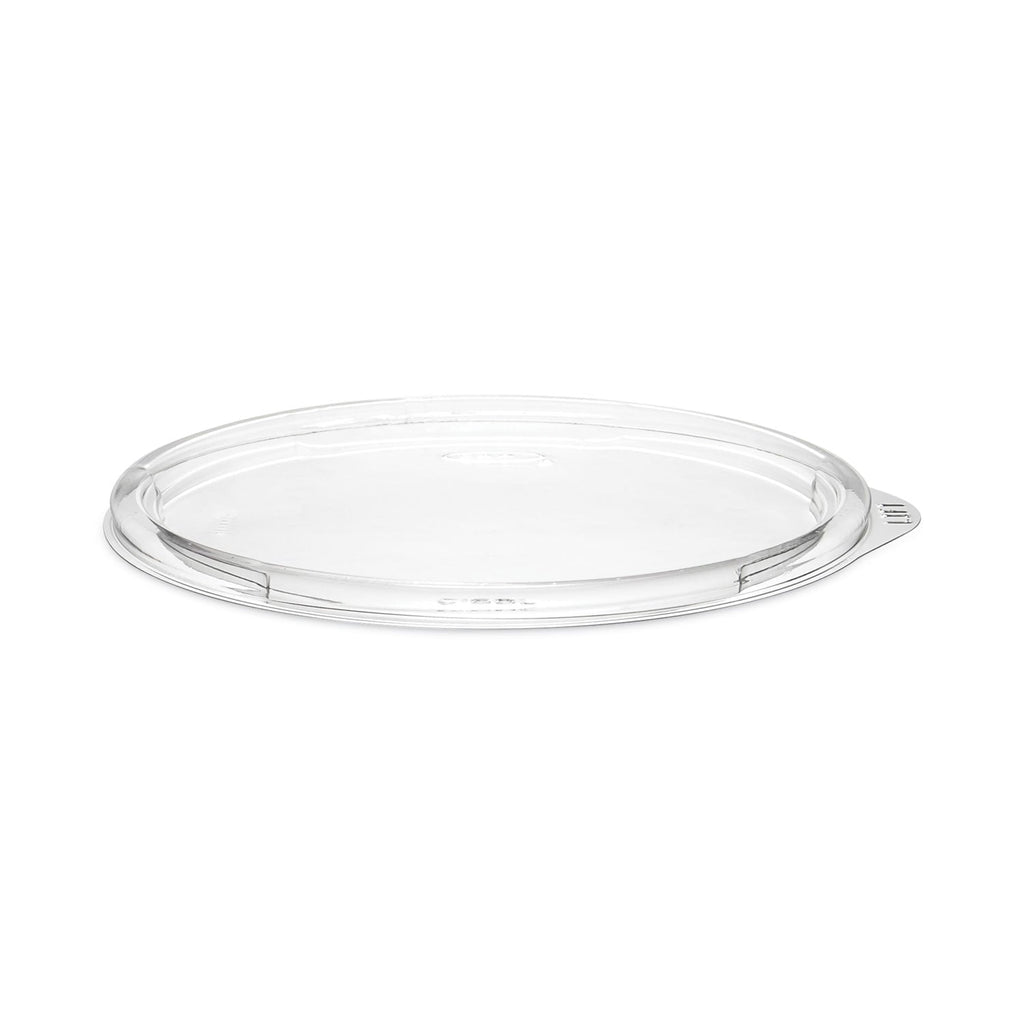 Dart PresentaBowls Clear Flat Lids, 5.4" Diameter x 0.3"h, Plastic, 504/Carton