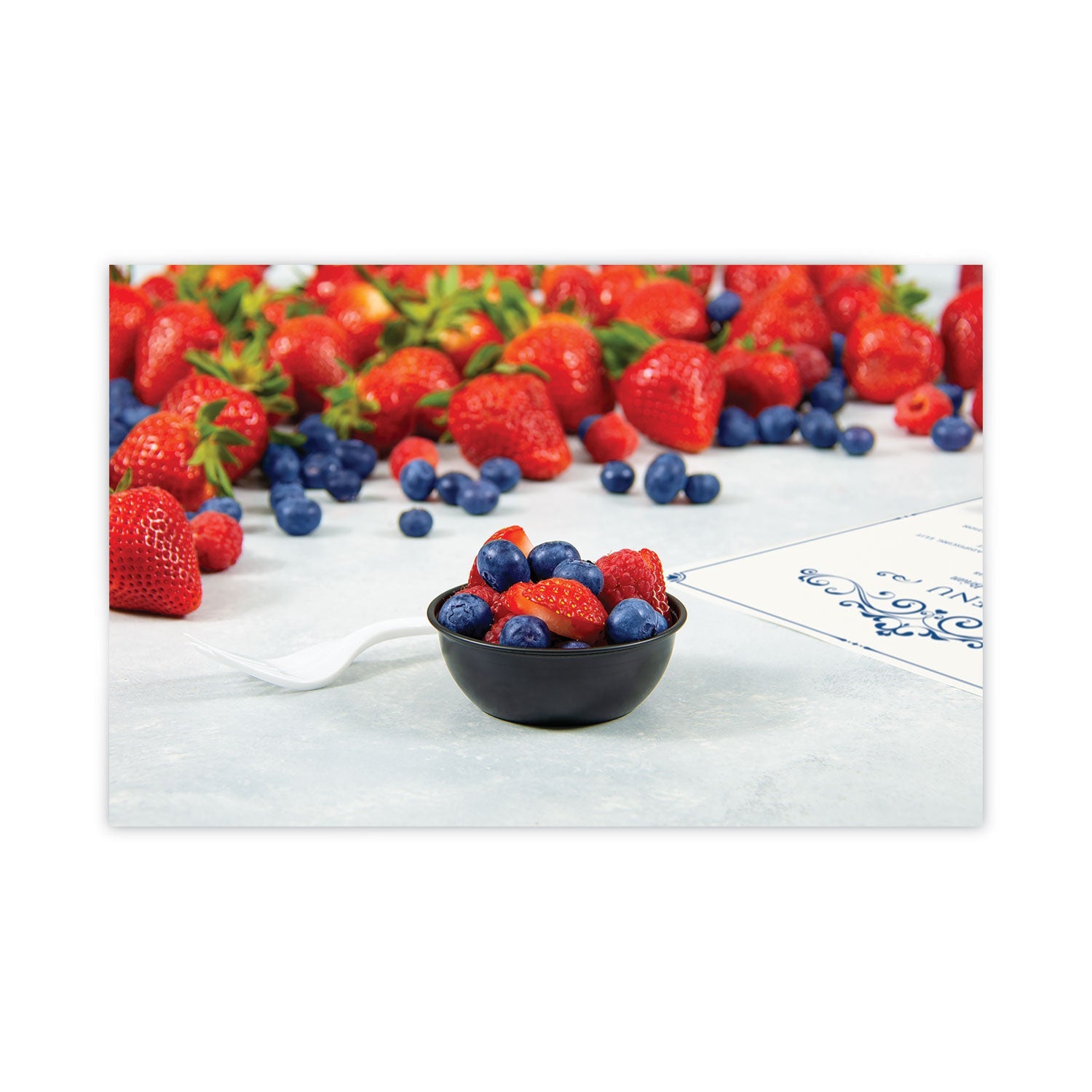 Dart Polystyrene Souffle Portion Cups, 3.5 oz, Black, 250/Bag, 10 Bags/Carton