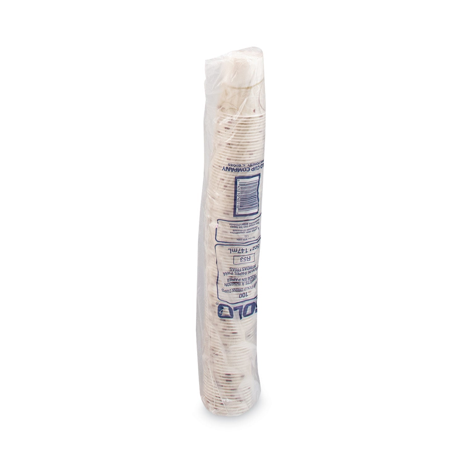 Dart Symphony Design Paper Water Cups, 5 oz, 100/Bag, 30 Bags/Carton