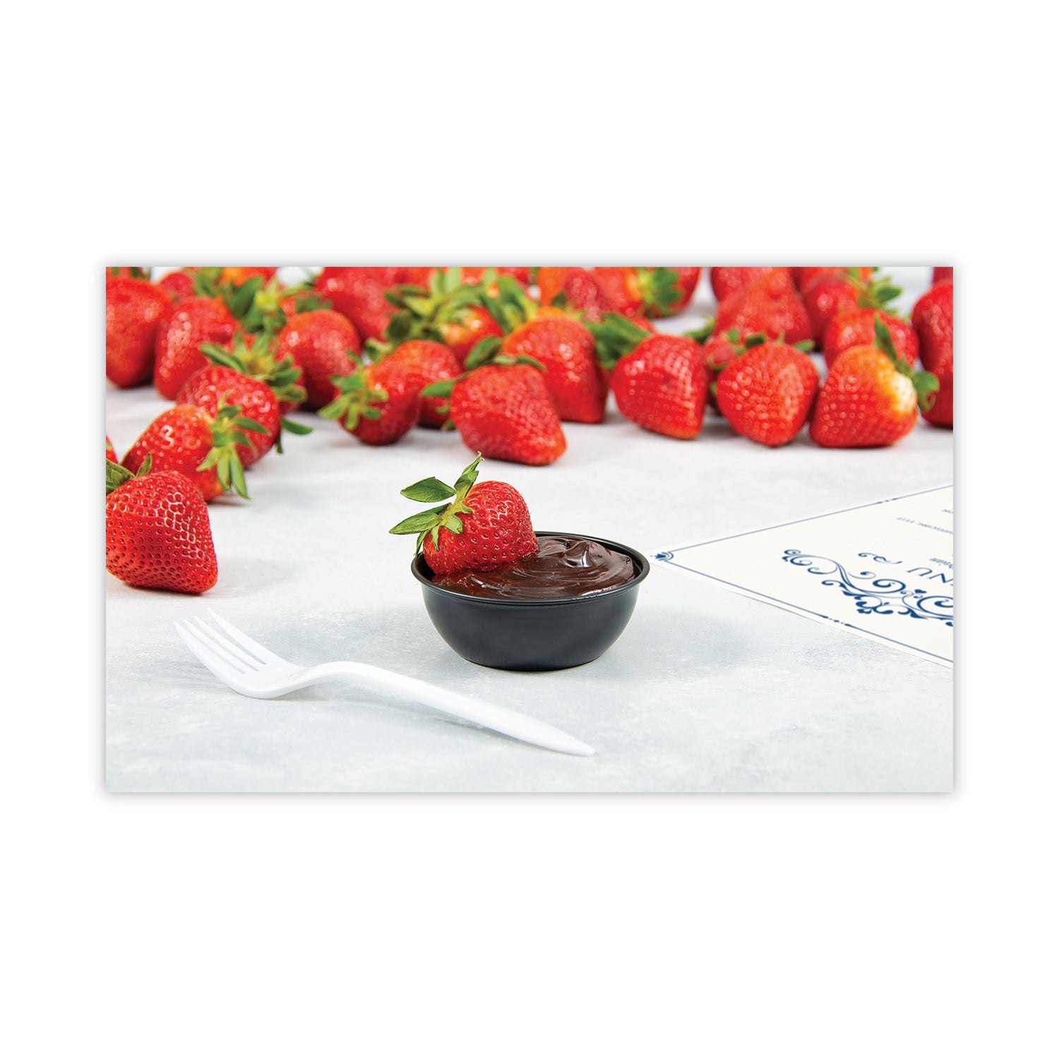 Dart Polystyrene Souffle Portion Cups, 3.5 oz, Black, 250/Bag, 10 Bags/Carton