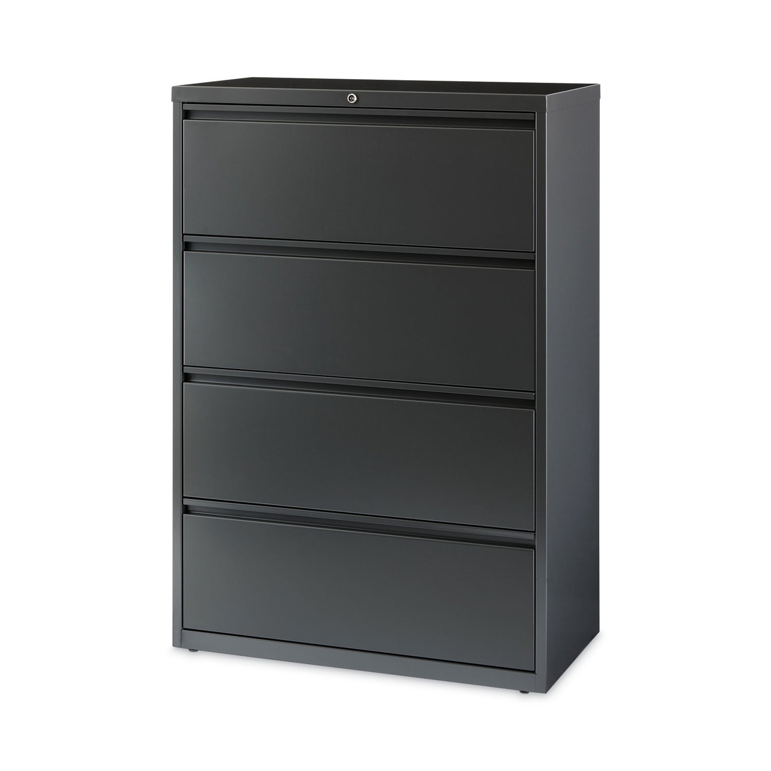 Hirsh Industries Lateral File Cabinet, 4 Letter/Legal/A4-Size File Drawers, Charcoal, 36 x 18.62 x 52.5