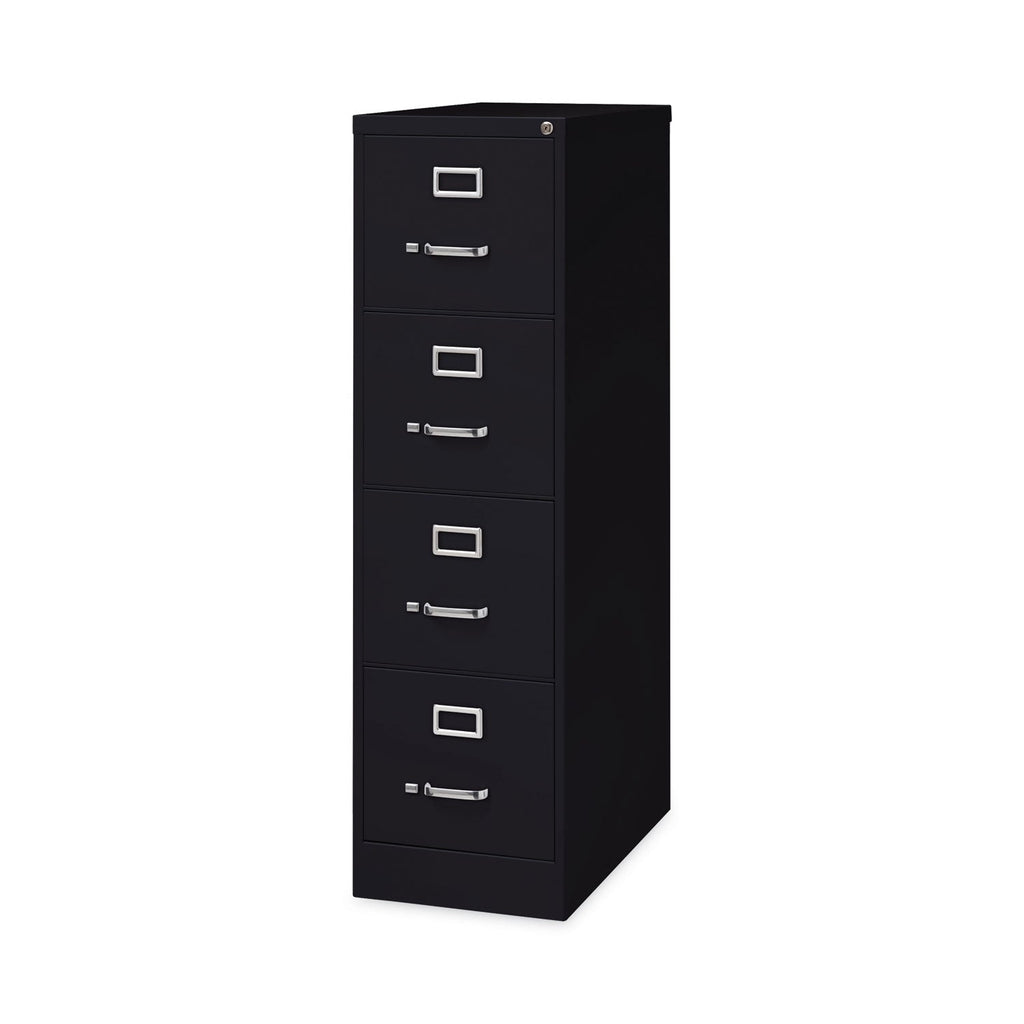Hirsh Industries Vertical Letter File Cabinet, 4 Letter-Size File Drawers, Black, 15 x 26.5 x 52