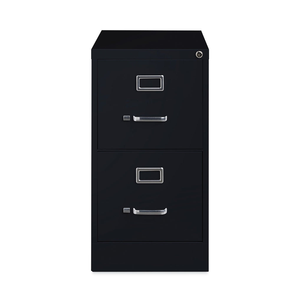 Hirsh Industries Vertical Letter File Cabinet, 2 Letter-Size File Drawers, Black, 15 x 26.5 x 28.37