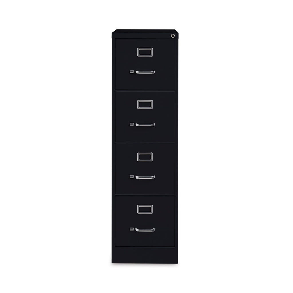Hirsh Industries Vertical Letter File Cabinet, 4 Letter-Size File Drawers, Black, 15 x 26.5 x 52