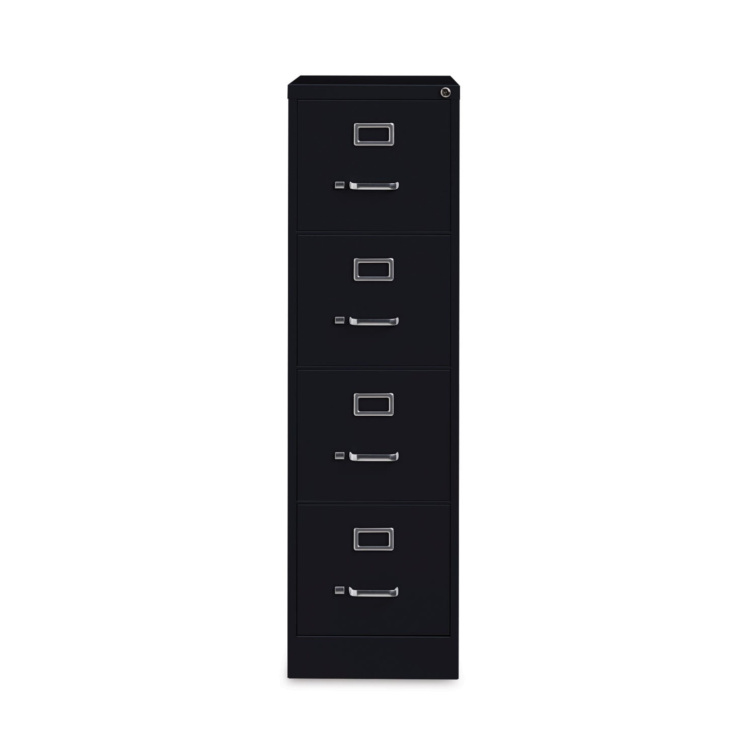 Hirsh Industries Vertical Letter File Cabinet, 4 Letter-Size File Drawers, Black, 15 x 26.5 x 52