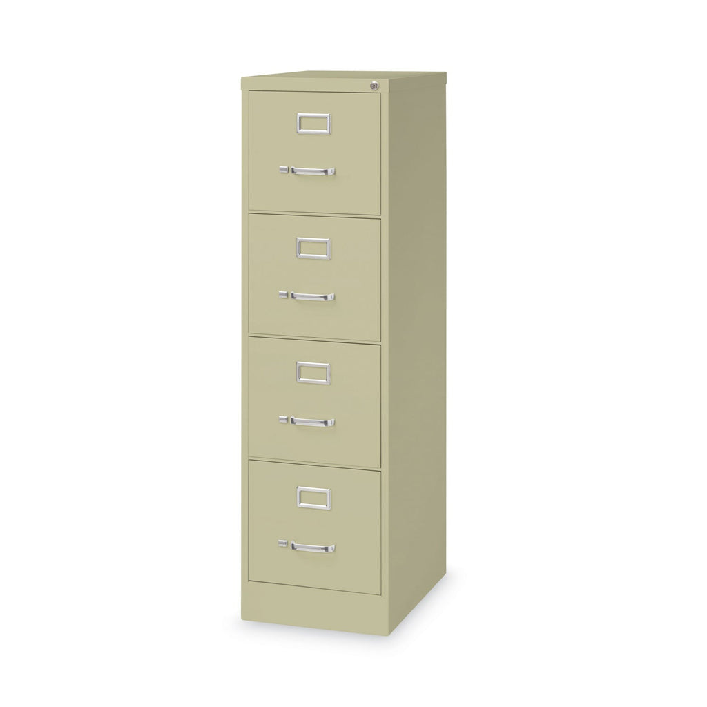 Hirsh Industries Vertical Letter File Cabinet, 4 Letter-Size File Drawers, Putty, 15 x 22 x 52