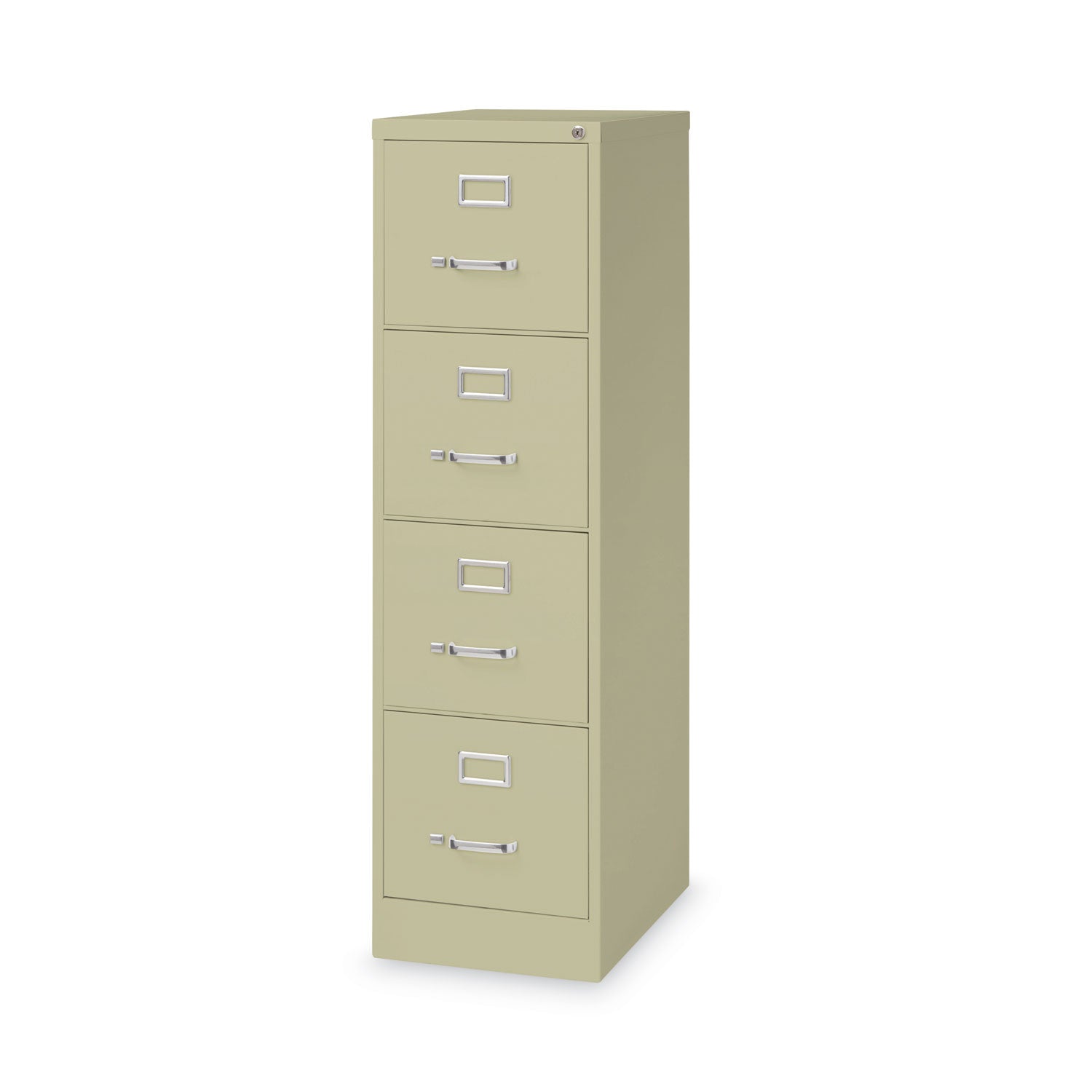 Hirsh Industries Vertical Letter File Cabinet, 4 Letter-Size File Drawers, Putty, 15 x 22 x 52