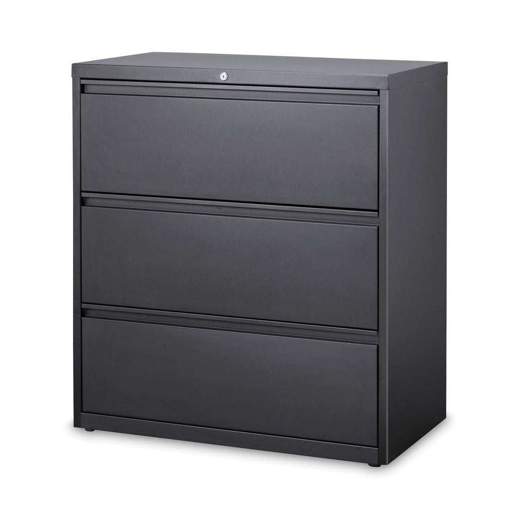 Hirsh Industries Lateral File Cabinet, 3 Letter/Legal/A4-Size File Drawers, Charcoal, 36 x 18.62 x 40.25