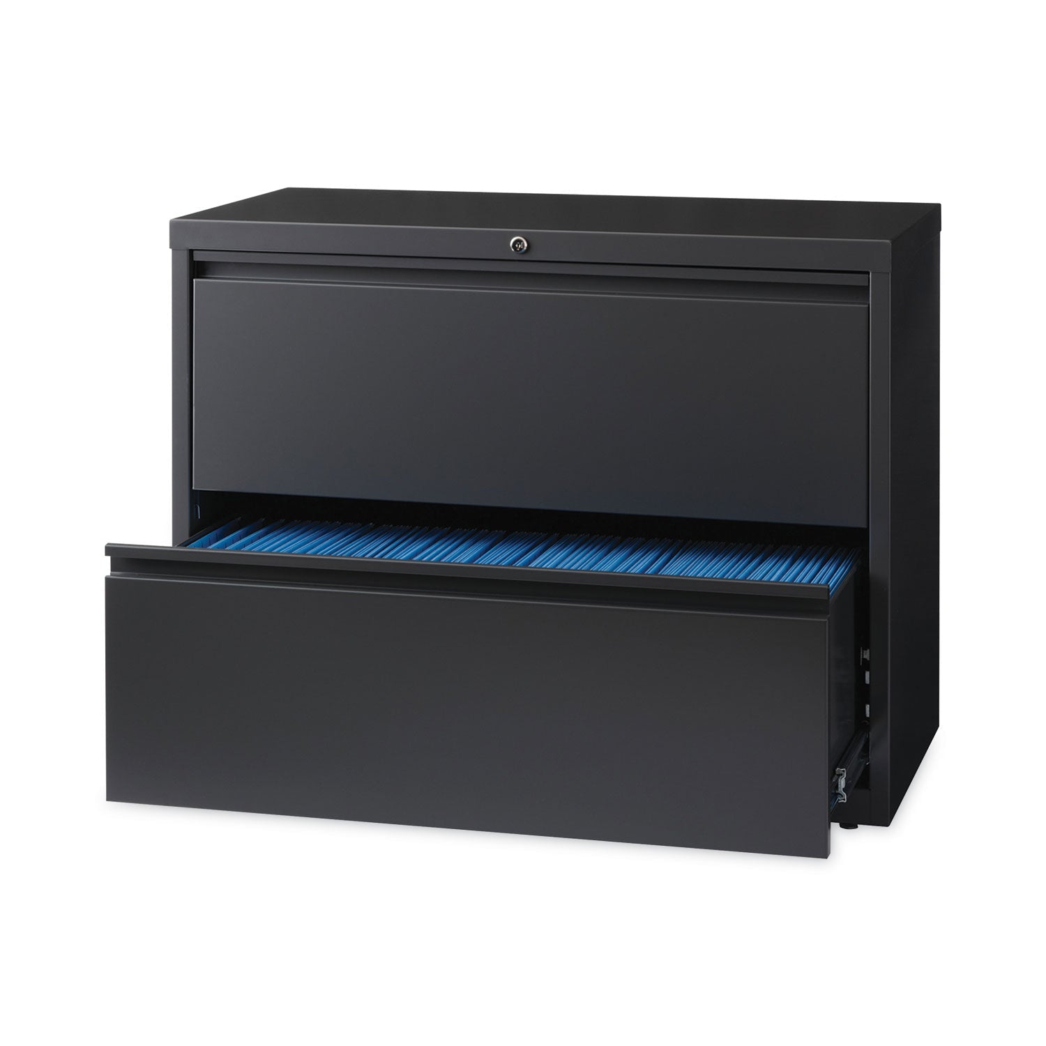 Hirsh Industries Lateral File Cabinet, 2 Letter/Legal/A4-Size File Drawers, Charcoal, 36 x 18.62 x 28