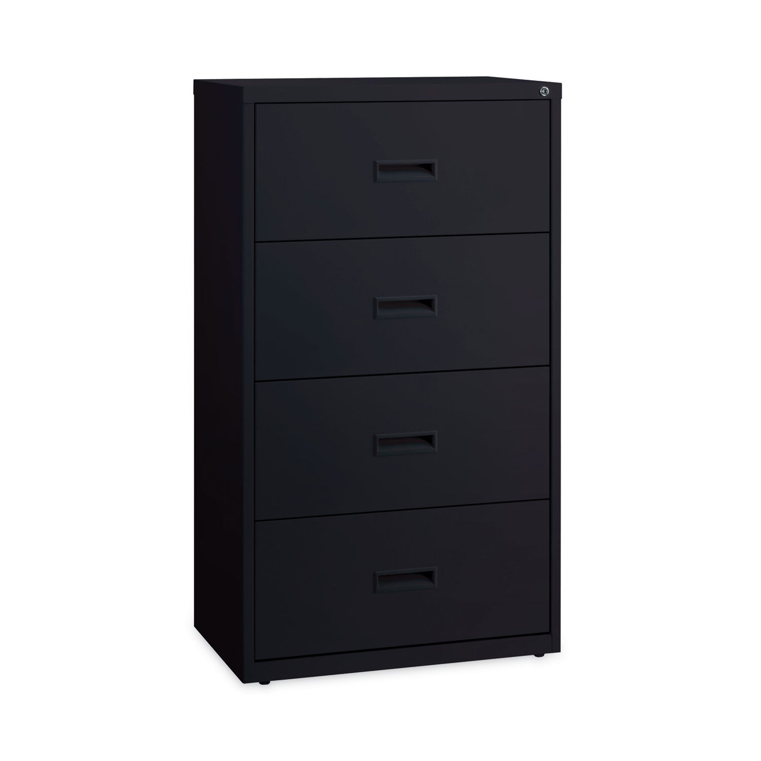 Hirsh Industries Combo File Cabinet, 5 Letter/Legal/A4-Size File Drawers, Black, 36 x 18.62 x 60