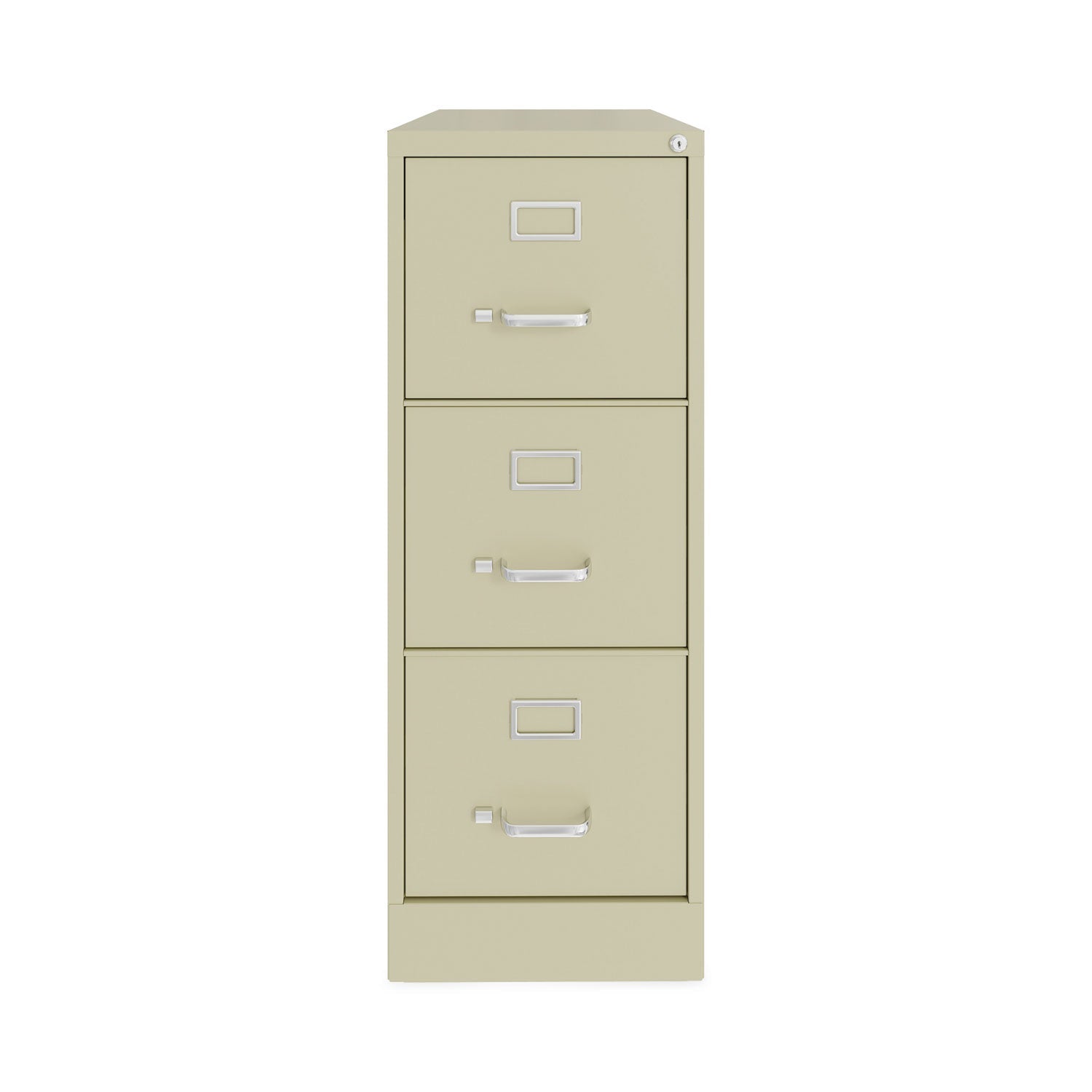 Hirsh Industries Vertical Letter File Cabinet, 3 Letter-Size File Drawers, Putty, 15 x 22 x 40.19