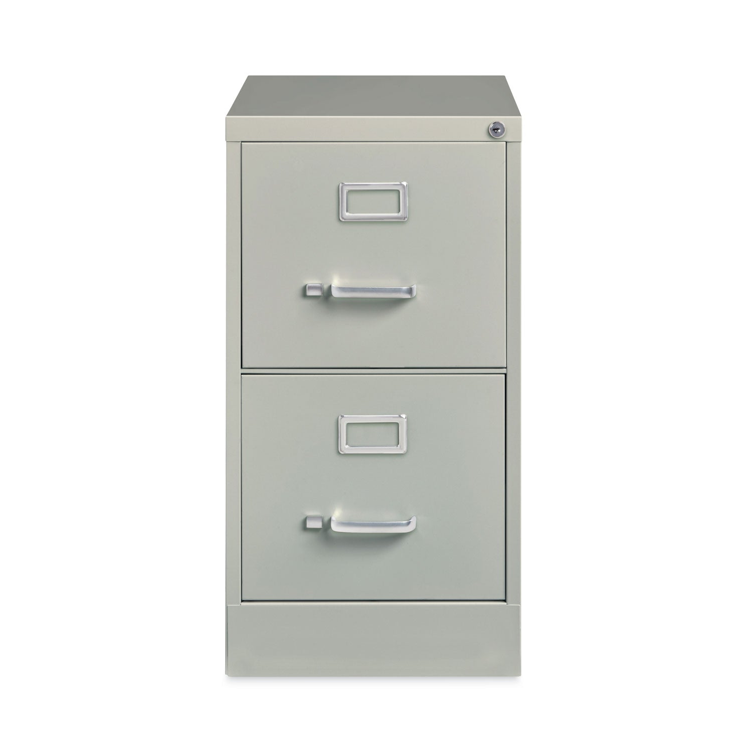 Hirsh Industries Vertical Letter File Cabinet, 2 Letter-Size File Drawers, Light Gray, 15 x 22 x 28.37