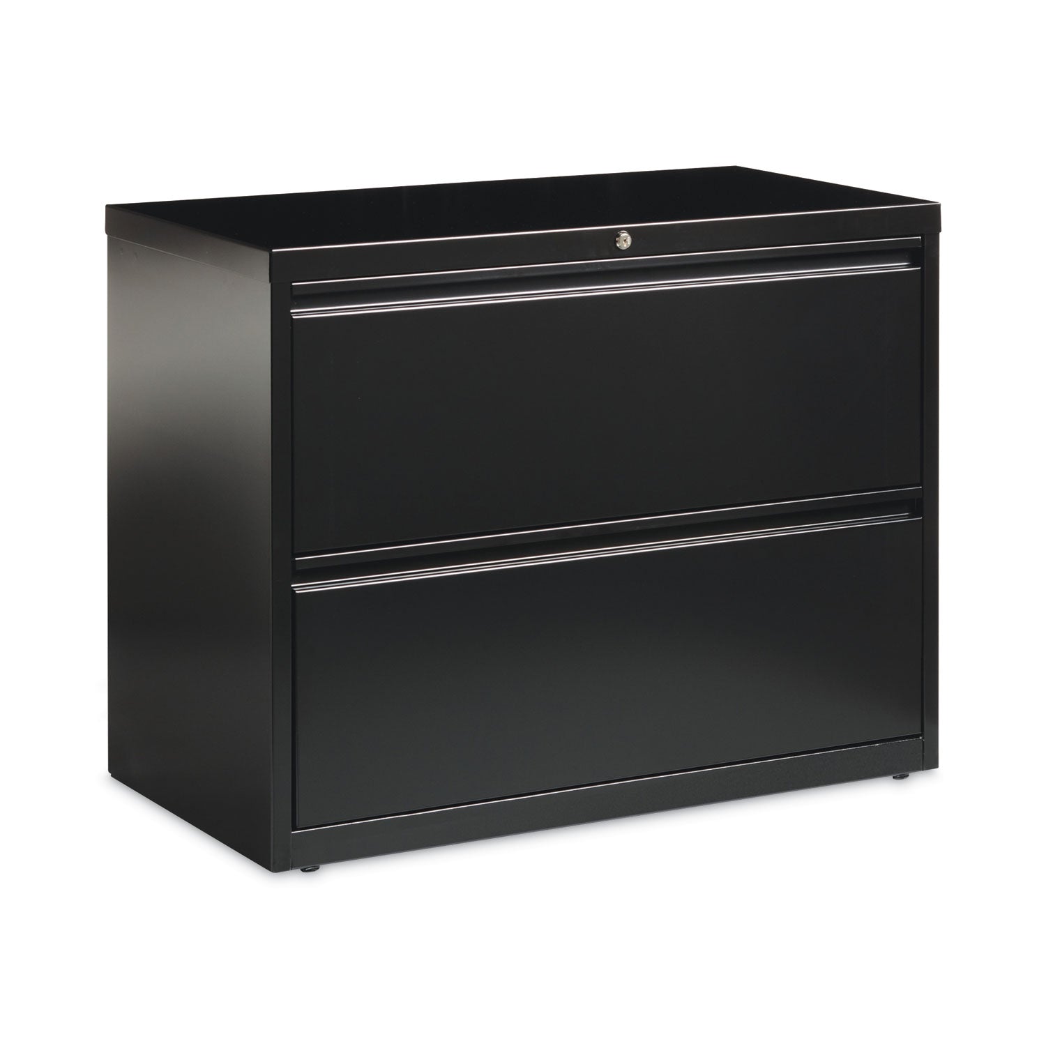 Hirsh Industries Lateral File Cabinet, 2 Letter/Legal/A4-Size File Drawers, Black, 36 x 18.62 x 28