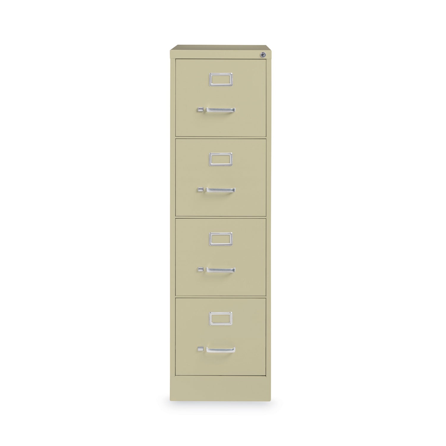 Hirsh Industries Vertical Letter File Cabinet, 4 Letter-Size File Drawers, Putty, 15 x 22 x 52