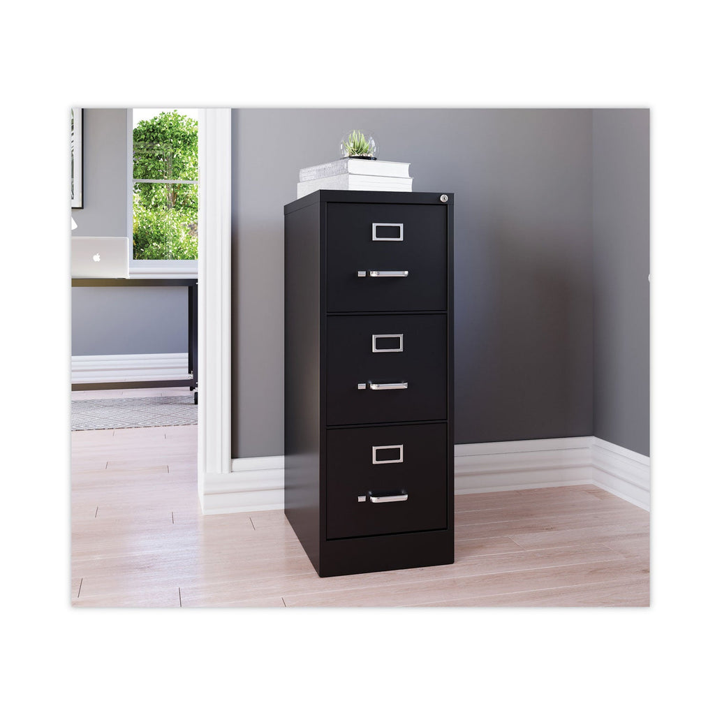 Hirsh Industries Vertical Letter File Cabinet, 3 Letter-Size File Drawers, Black, 15 x 22 x 40.19