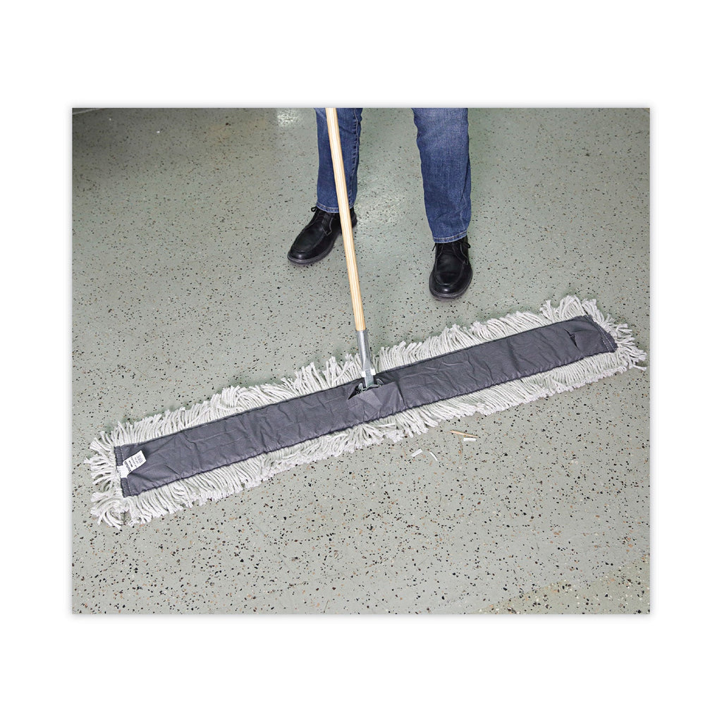 Boardwalk Clip-On Dust Mop Frame, 48w x 5d, Zinc Plated