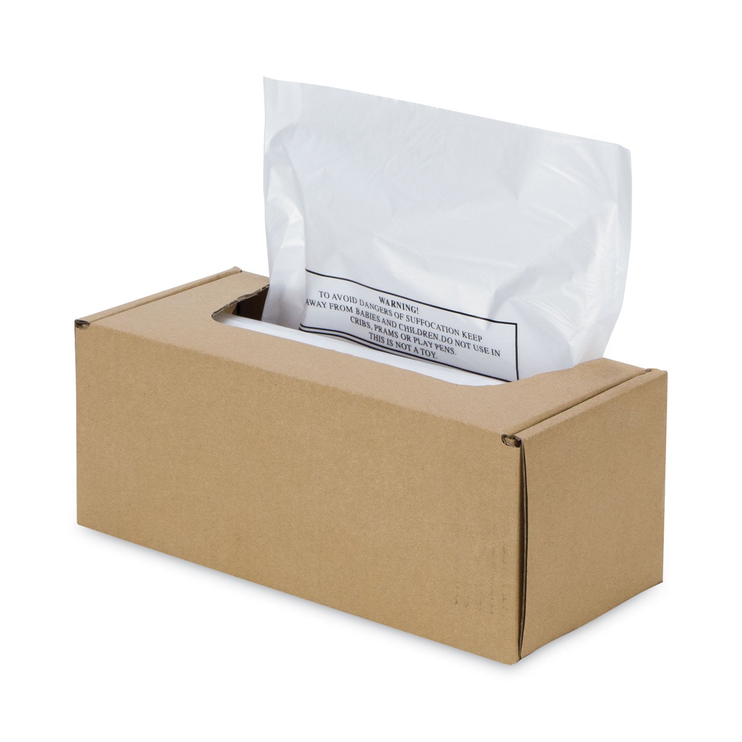 Fellowes Shredder Waste Bags, 16 to 20 gal Capacity, 50/Carton