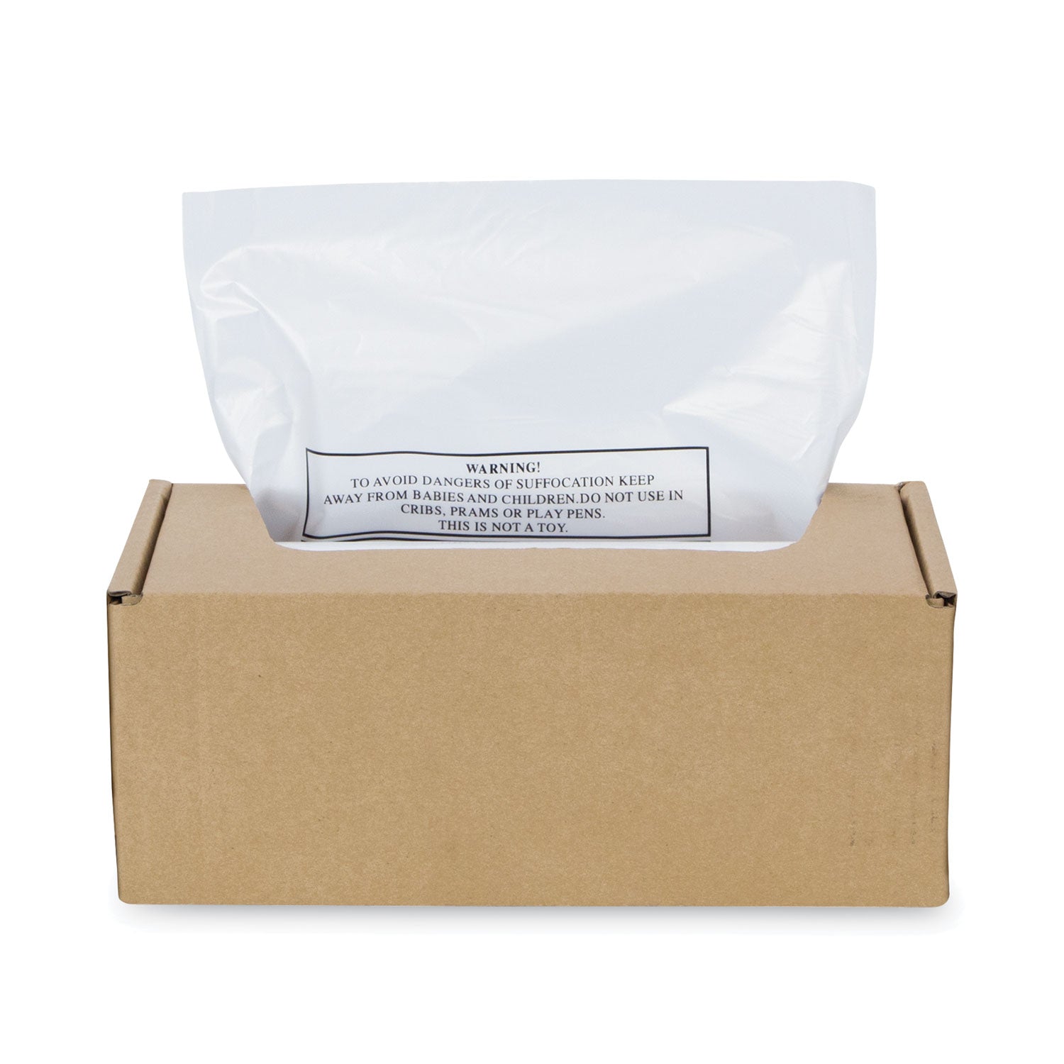 Fellowes Shredder Waste Bags, 16 to 20 gal Capacity, 50/Carton