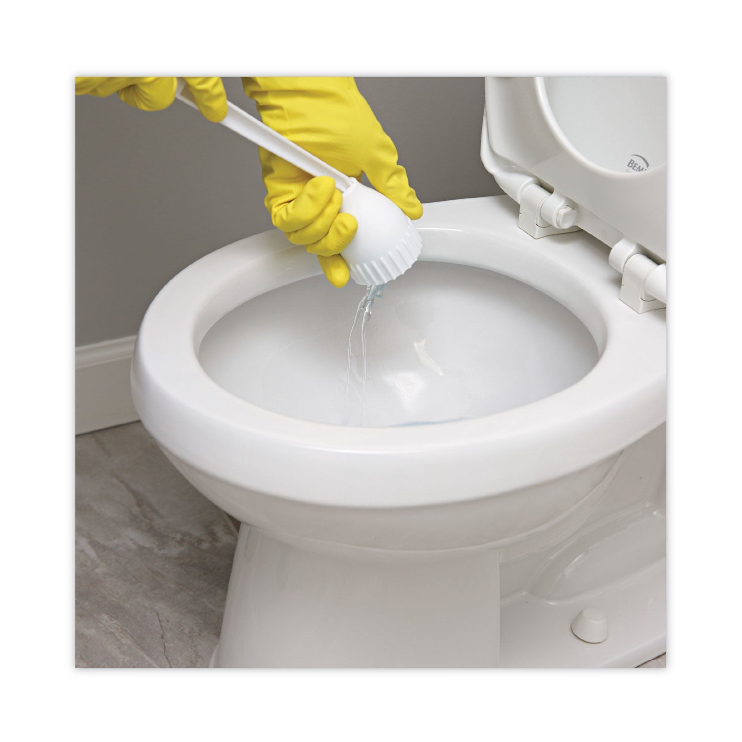 Boardwalk Cone Bowl Mop, 10" Handle, 2" Mop Head, White, 25/Carton