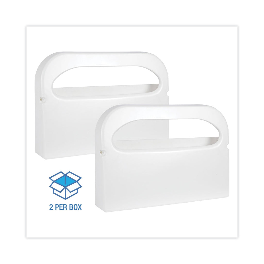 Boardwalk Toilet Seat Cover Dispenser, 16 x 3 x 11.5, White, 2/Box