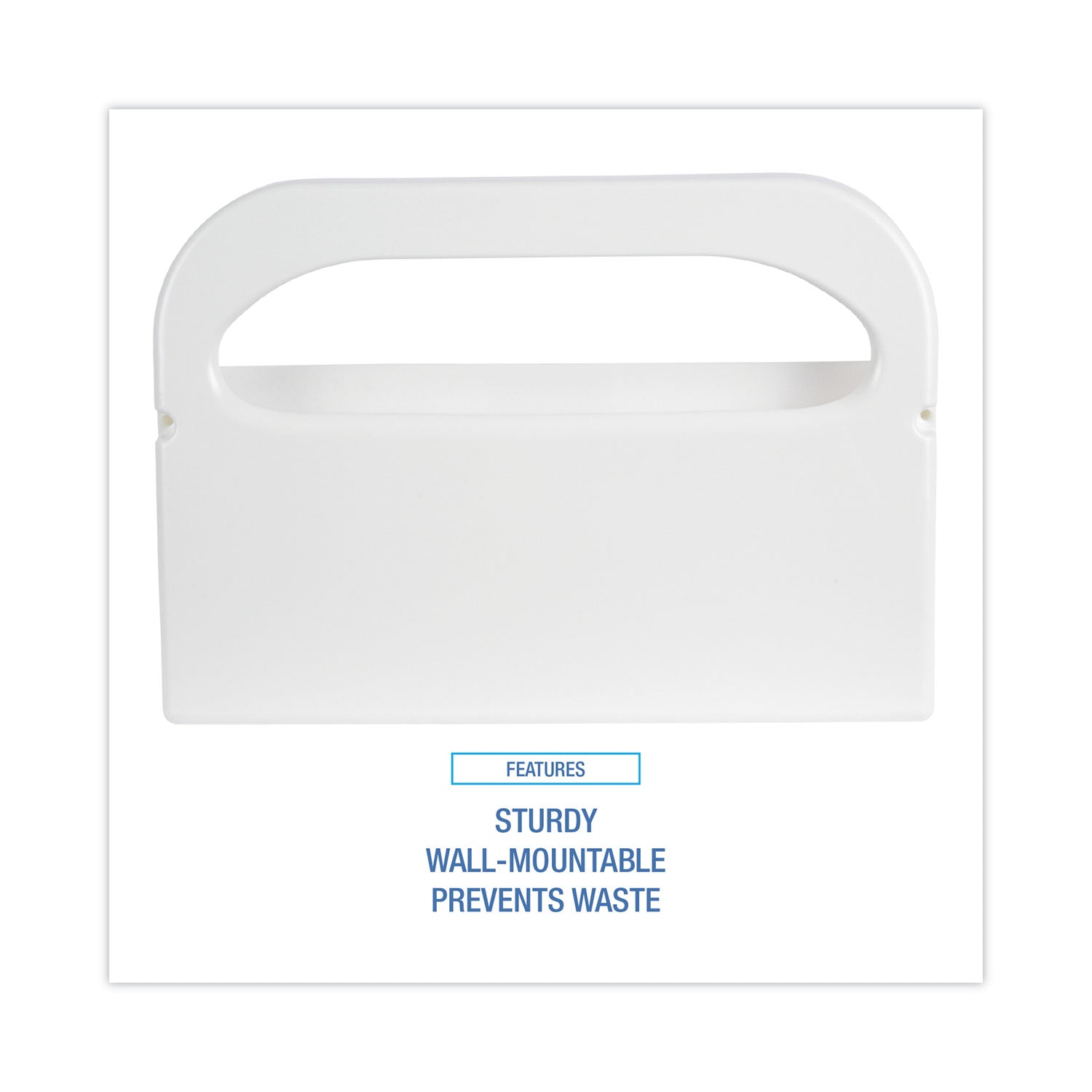 Boardwalk Toilet Seat Cover Dispenser, 16 x 3 x 11.5, White, 2/Box