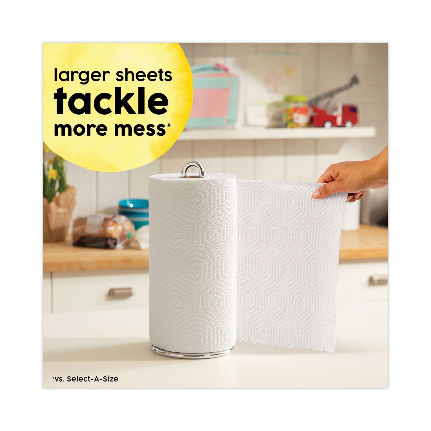 Bounty Essentials Kitchen Roll Paper Towels, 2-Ply, 11 x 10.2, 40 Sheets/Roll, 30 Rolls/Carton