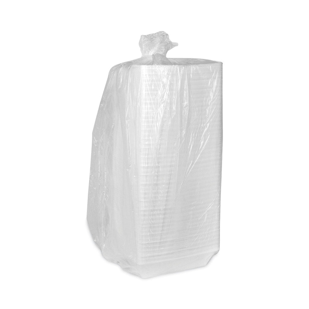 Pactiv Evergreen Foam Hinged Lid Containers, Single Tab Lock Hoagie, 9.75 x 5 x 3.25, White, 560/Carton