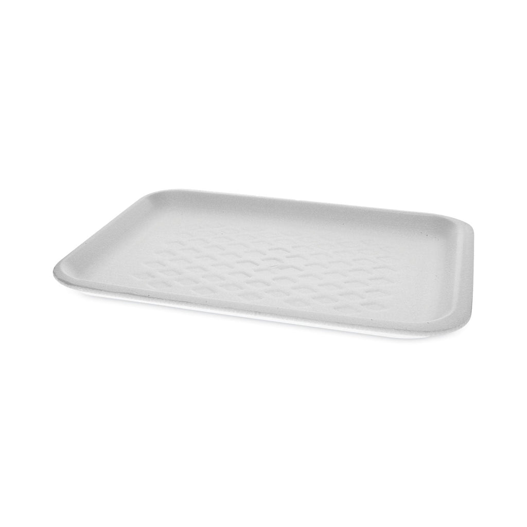 Pactiv Evergreen Supermarket Tray, #2S, 10.75 x 5.5 x 1.2, White, Foam, 500/Carton