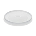 Pactiv Evergreen Paper Soup Cup Lid, For 32 oz Soup Cups, 3.13" Diameter x 0.69"h, White, Plastic, 500/Carton