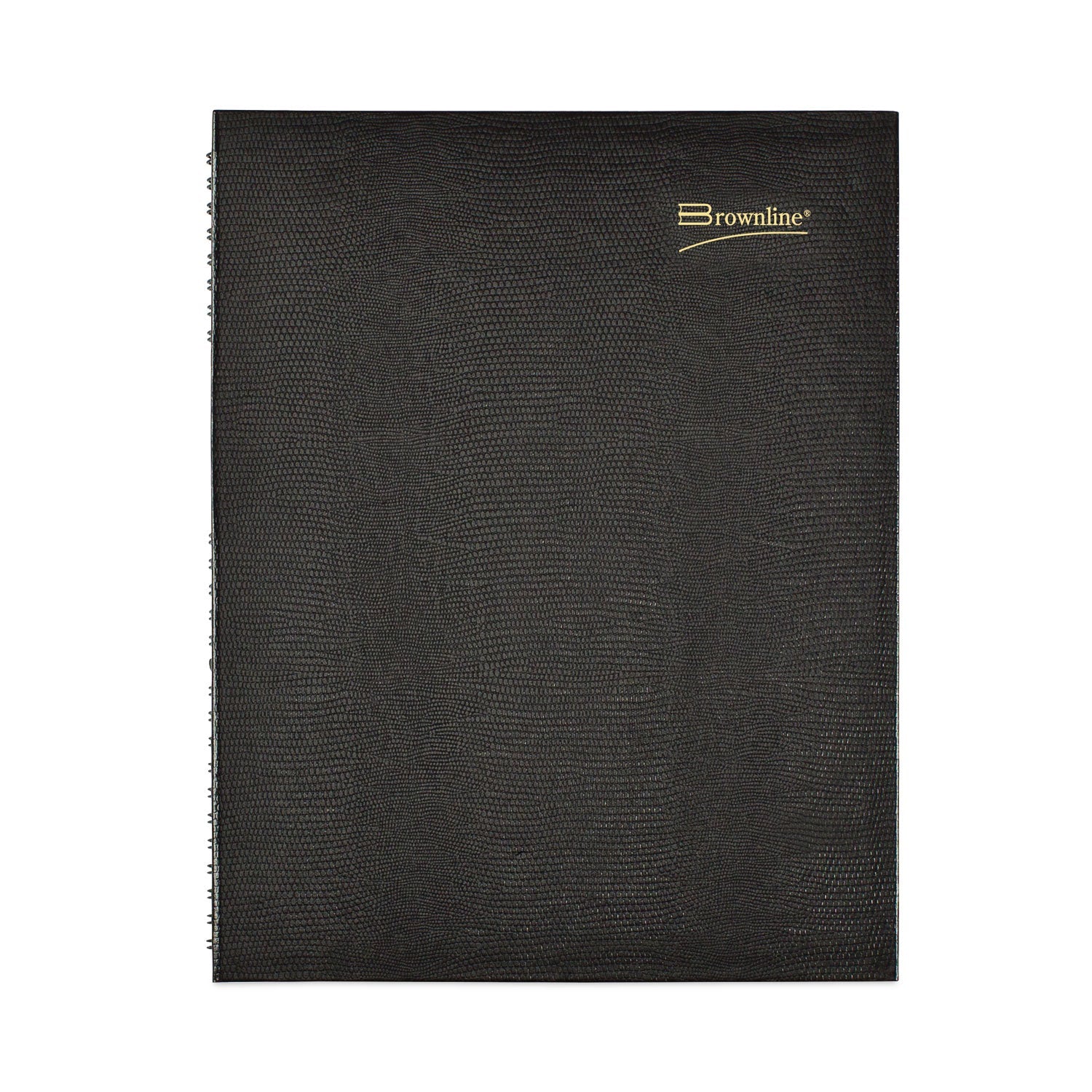 Brownline CoilPro Weekly Appointment Book in Columnar Format, 11 x 8.5, Black Cover, 12-Month (Jan to Dec): 2023
