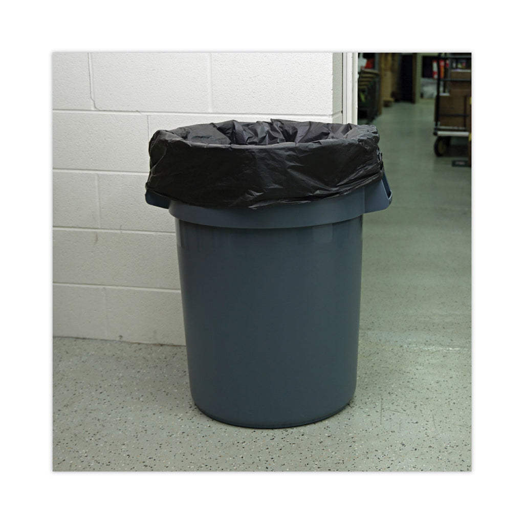 Boardwalk Linear Low Density Industrial Can Liners, 60 gal, 1.7 mil, 38 x 58, Black, 100/Carton