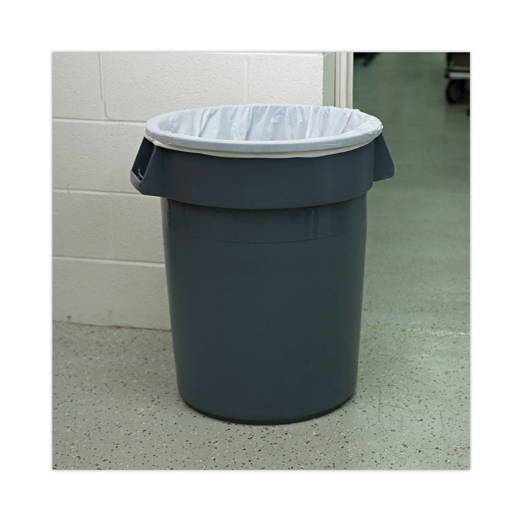 Boardwalk High Density Industrial Can Liners Flat Pack, 33 gal, 16 microns, 33 x 40, Natural, 200/Carton