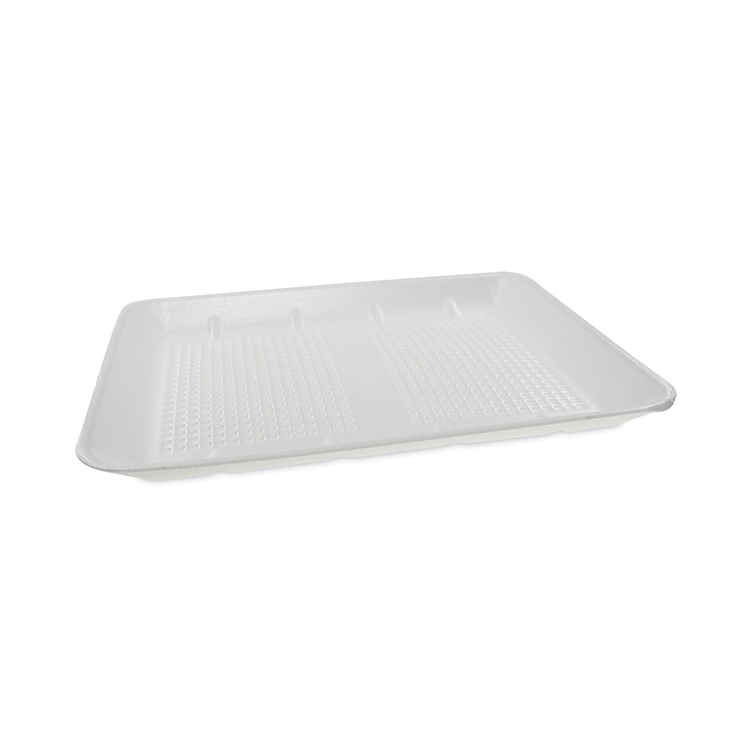 Pactiv Evergreen Supermarket Tray, #1014 Family Pack Tray, 13.88 x 9.88 x 1, White, Foam, 100/Carton