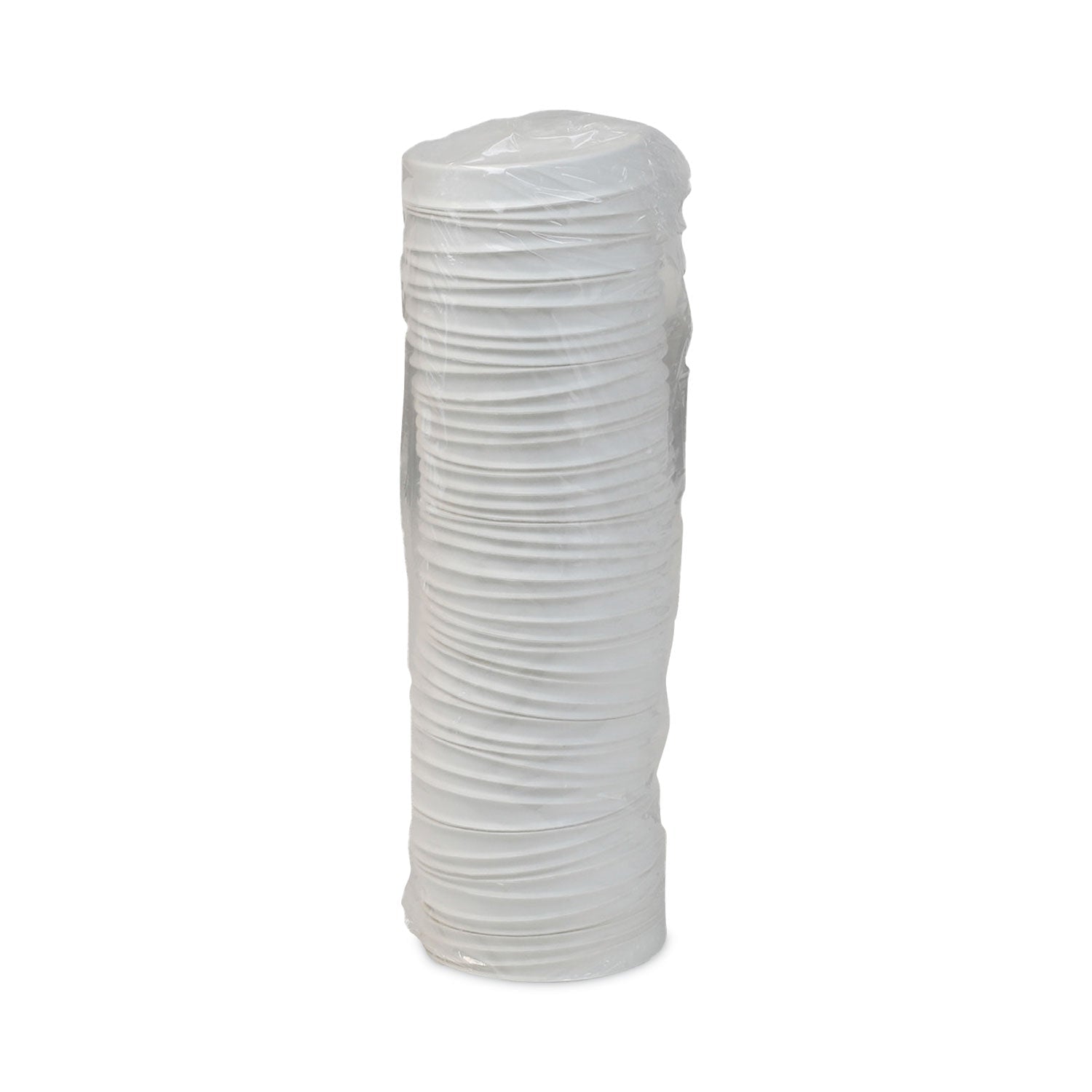 Pactiv Evergreen EarthChoice Compostable Soup Cup Lid, For 8-16 oz Soup Cups, 4" Diameter, White, Sugarcane, 500/Carton
