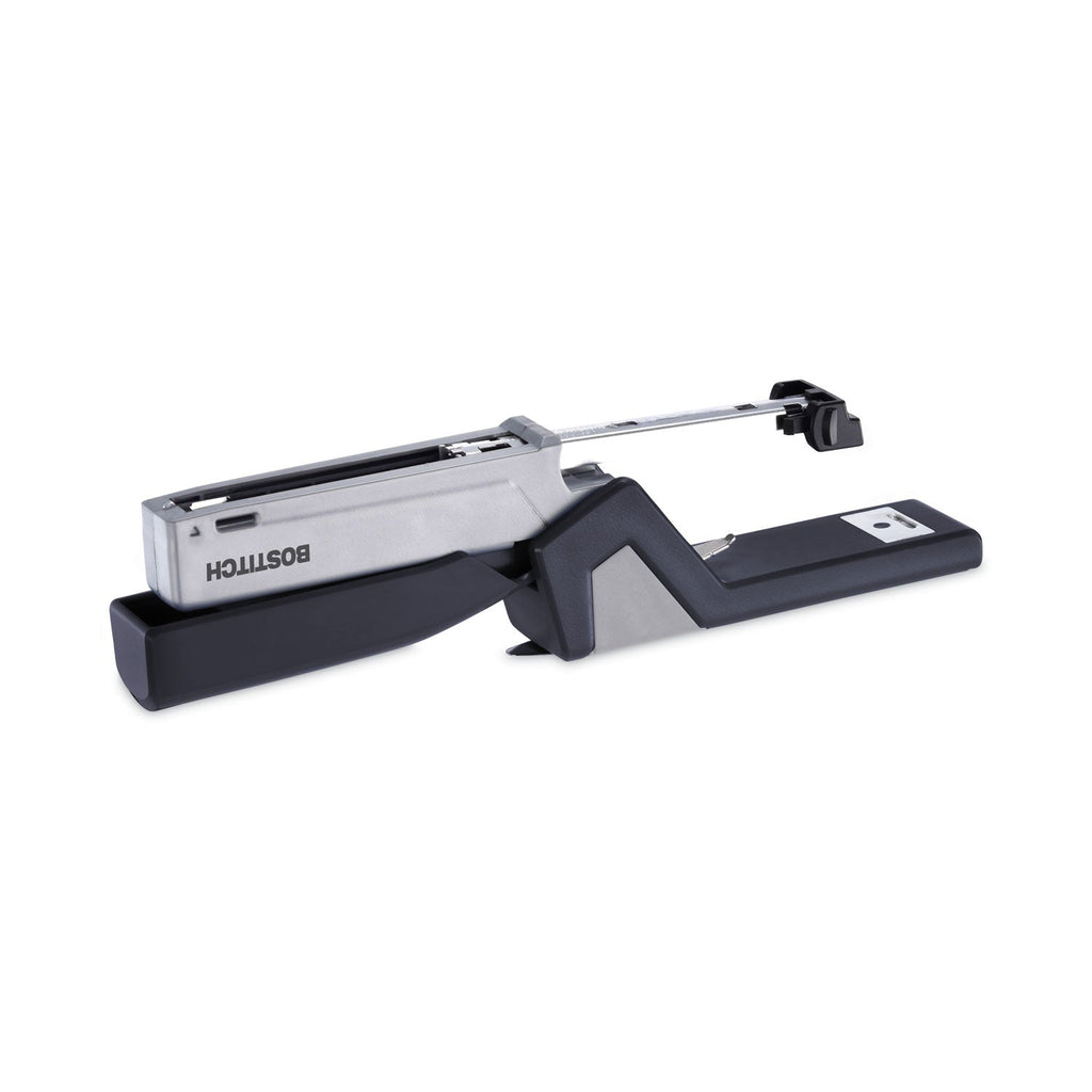 Bostitch InJoy Spring-Powered Compact Stapler, 20-Sheet Capacity, Black