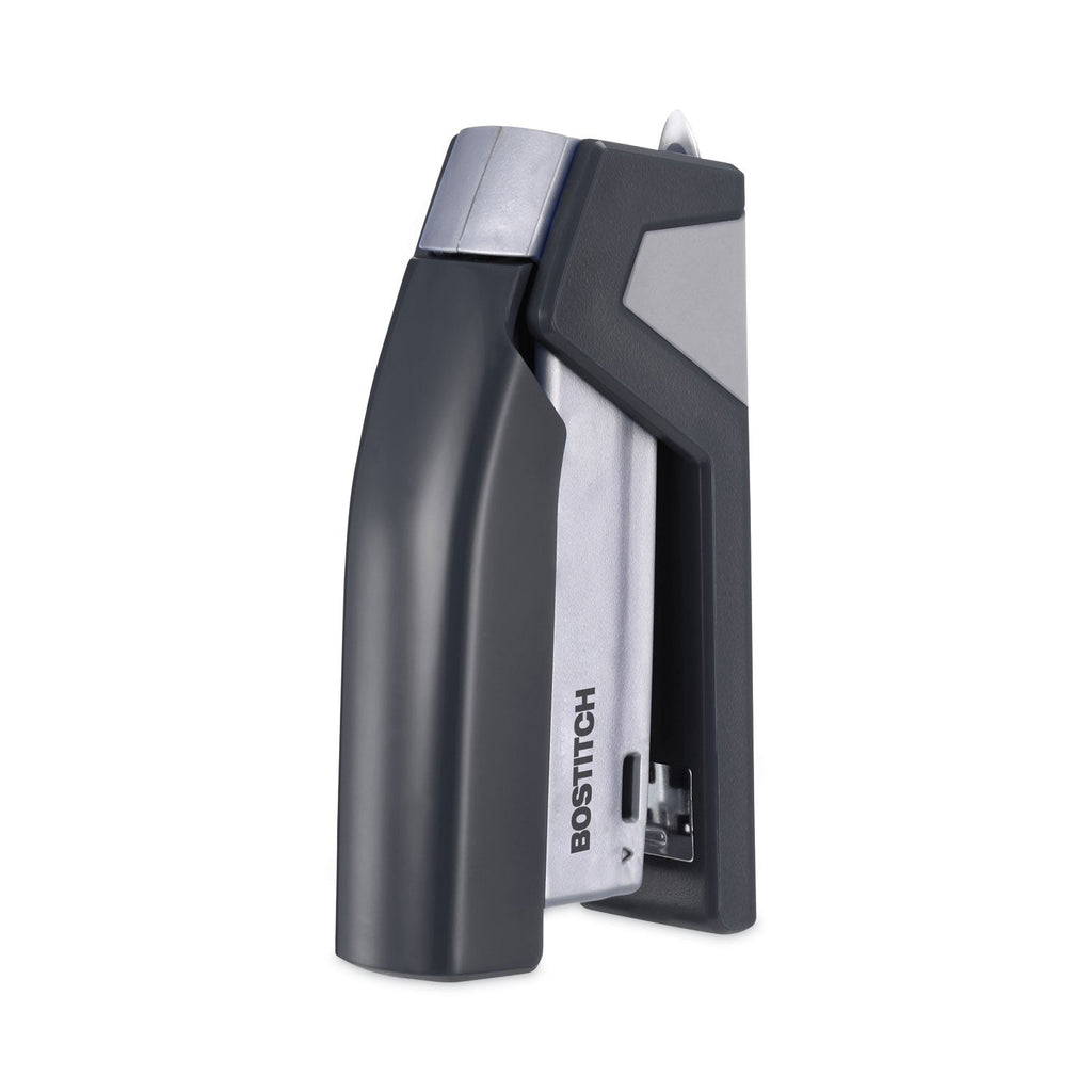 Bostitch InJoy Spring-Powered Compact Stapler, 20-Sheet Capacity, Black