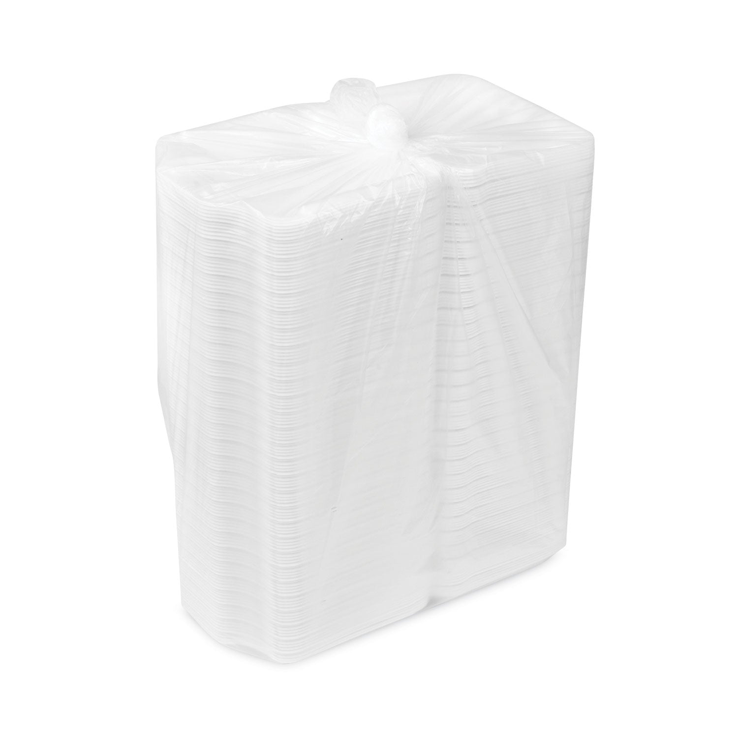 Pactiv Evergreen SmartLock Foam Hinged Lid Container, Small, 7.5 x 8 x 2.63, White, 150/Carton