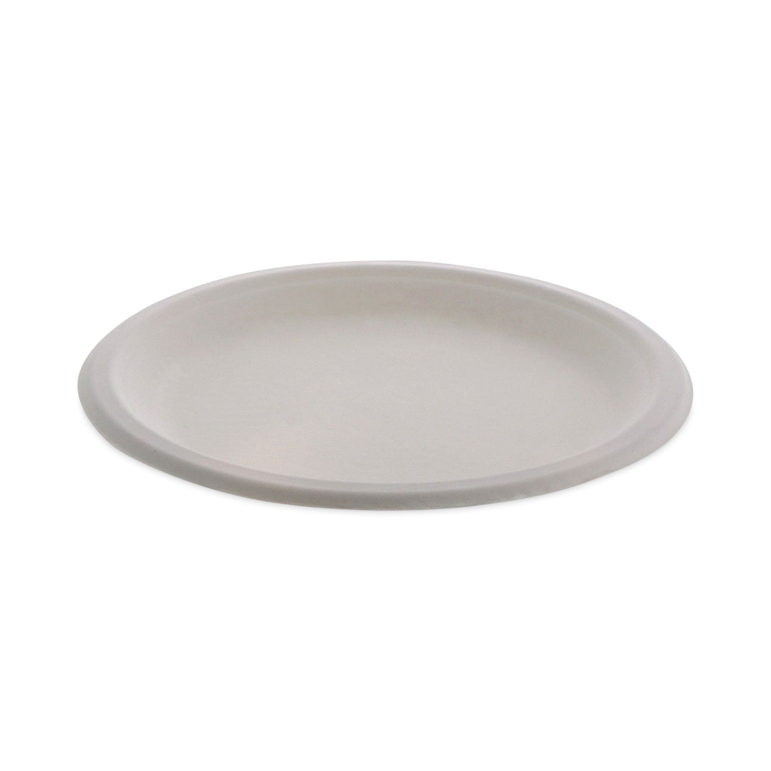 Pactiv Evergreen EarthChoice Compostable Fiber-Blend Bagasse Dinnerware, Plate, 9" dia, Natural, 500/Carton
