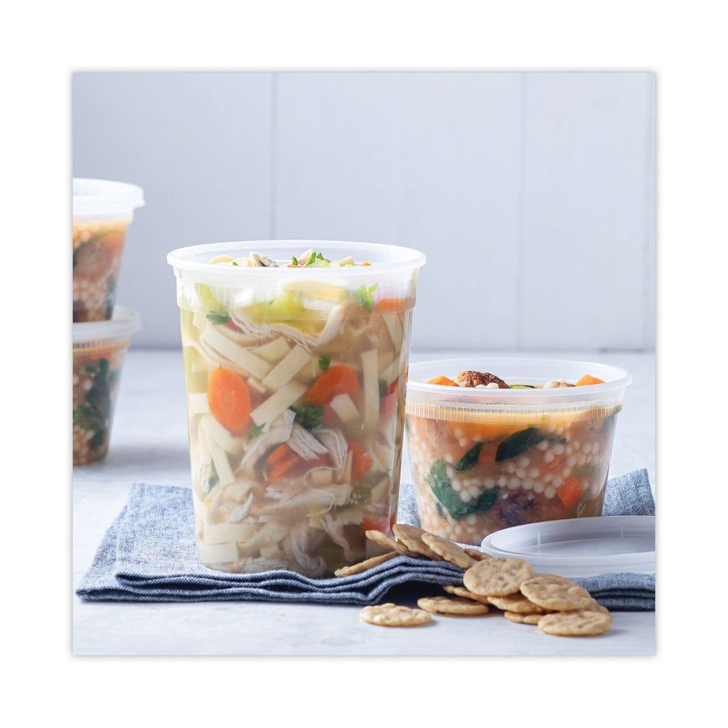 Pactiv Evergreen Newspring DELItainer Microwavable Container, 16 oz, 2 x 2 x 2, Clear, Plastic, 240/Carton