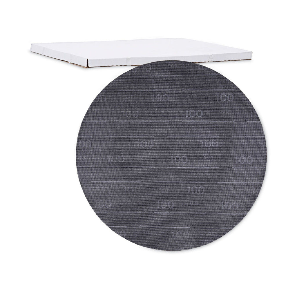 Boardwalk Sanding Screens, 20" Diameter, 100 Grit, Black, 10/Carton