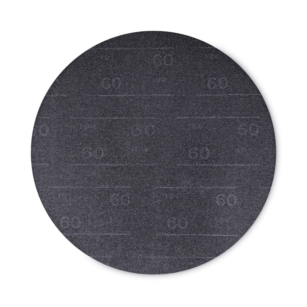 Boardwalk Sanding Screens, 17" Diameter, 60 Grit, Black, 10/Carton