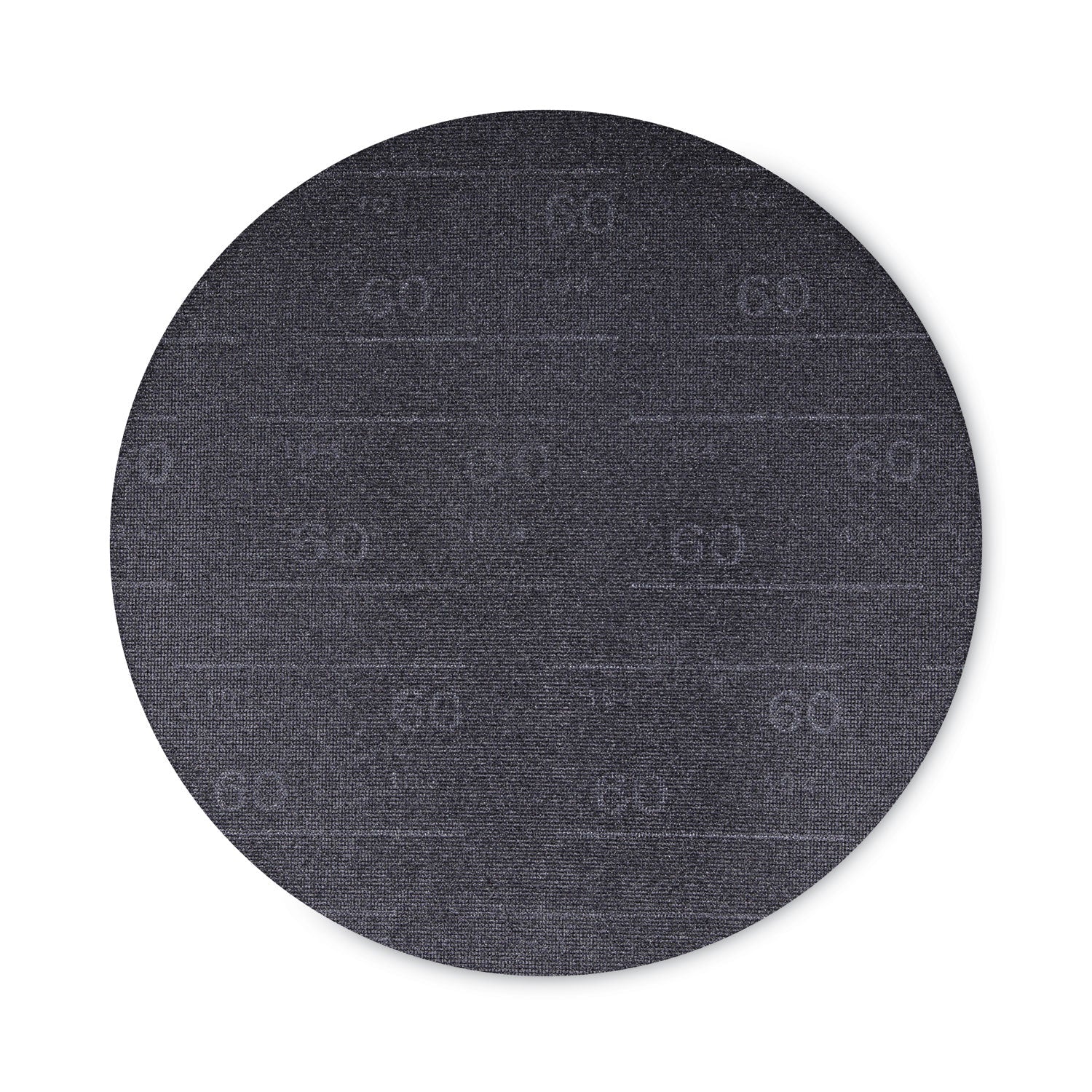 Boardwalk Sanding Screens, 17" Diameter, 60 Grit, Black, 10/Carton