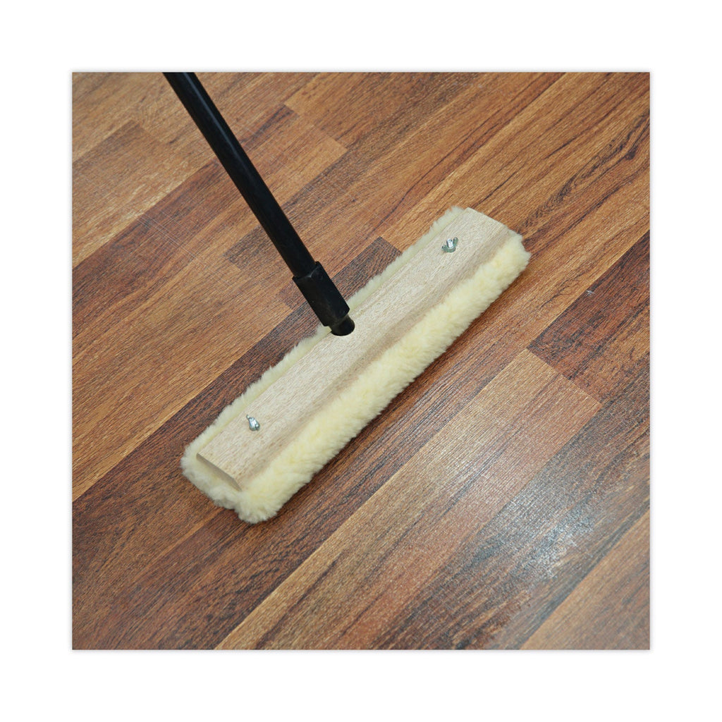 Boardwalk Mop Head, Finish Applicator, Lambswool, 14-Inch, White