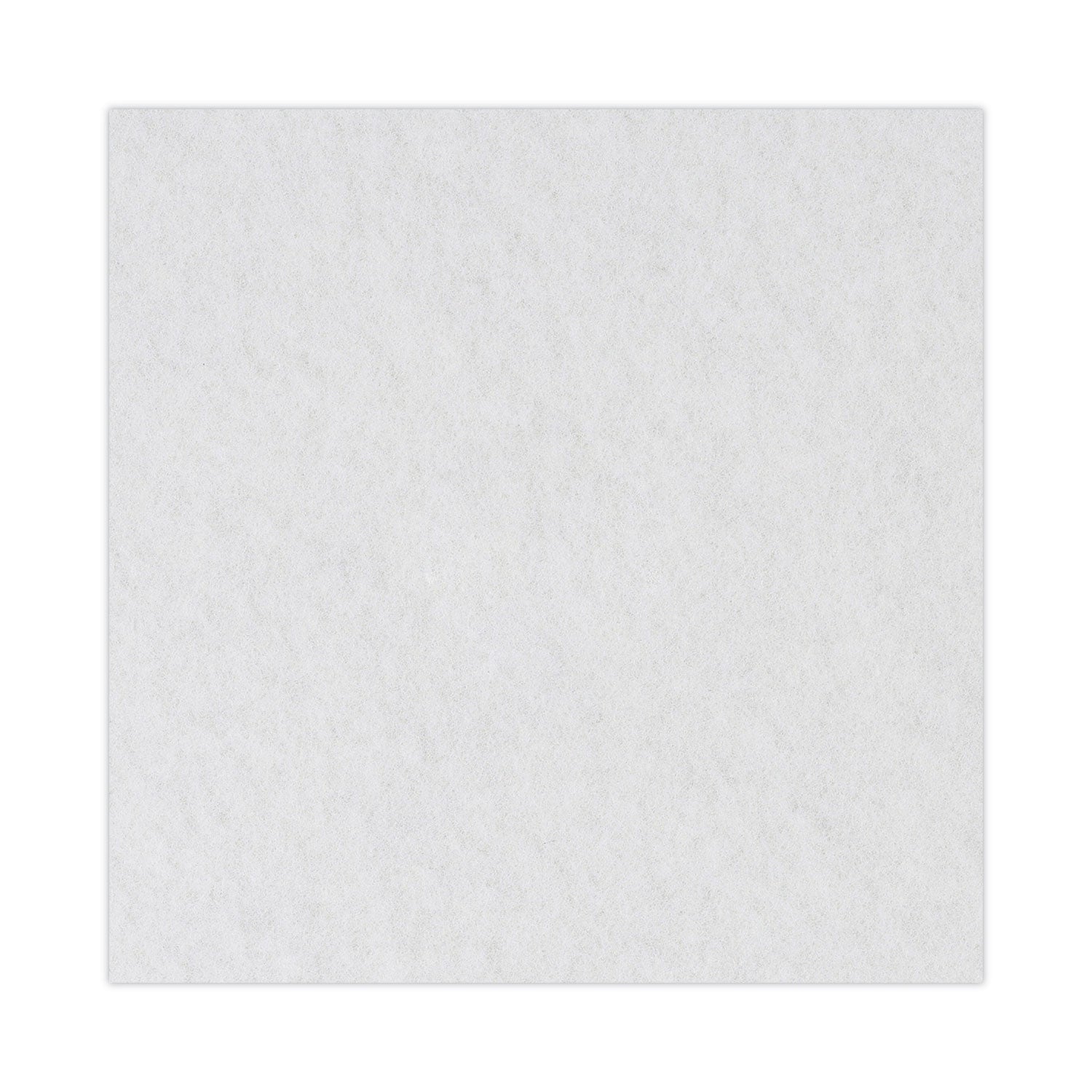 Boardwalk Polishing Floor Pads, 21" Diameter, White, 5/Carton