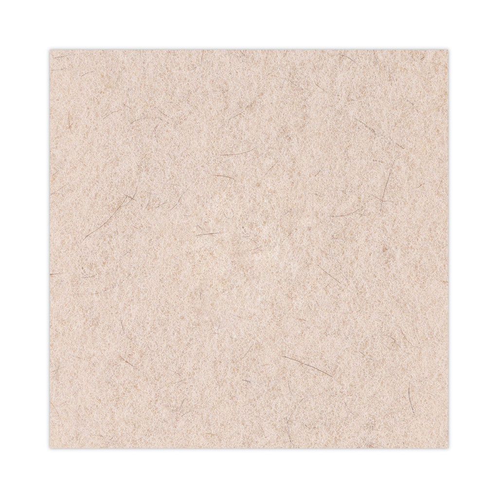 Boardwalk Natural Hog Hair Burnishing Floor Pads, 20" Diameter, Tan, 5/Carton