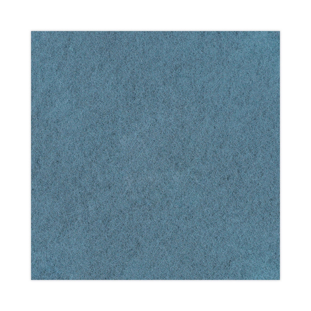 Boardwalk Burnishing Floor Pads, 20" Diameter, Aqua, 5/Carton