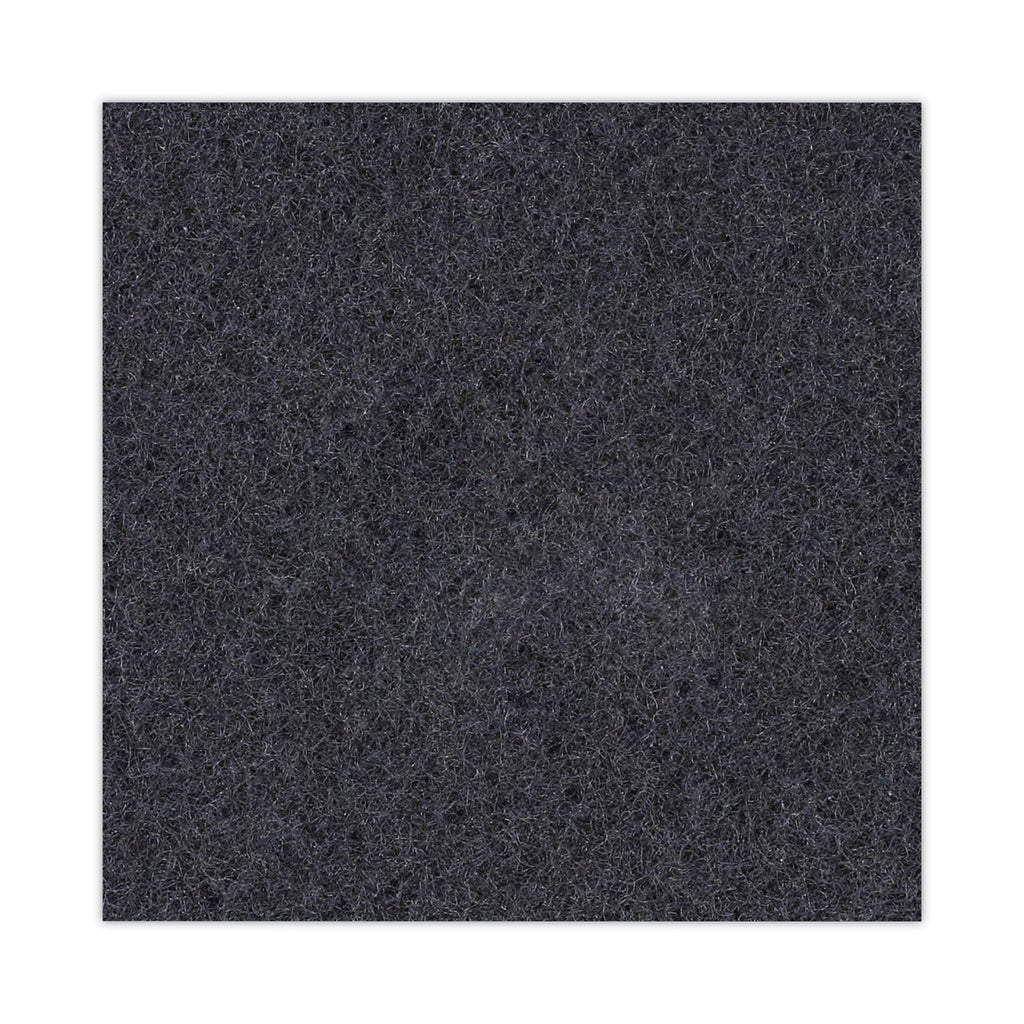 Boardwalk Stripping Floor Pads, 18" Diameter, Black, 5/Carton